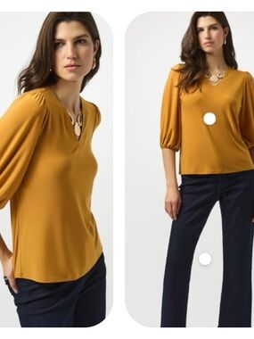 Joseph Ribkoff Embellished V-Neck Pullover